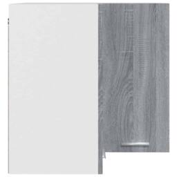 Berkfield Home Hanging Corner Cabinet Grey Sonoma 57x57x60 cm Engineered Wood - Size: 57 x 57 x 60 cm - thumbnail 7