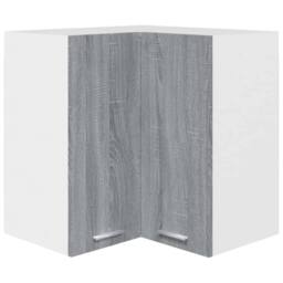 Berkfield Home Hanging Corner Cabinet Grey Sonoma 57x57x60 cm Engineered Wood - Size: 57 x 57 x 60 cm - thumbnail 3