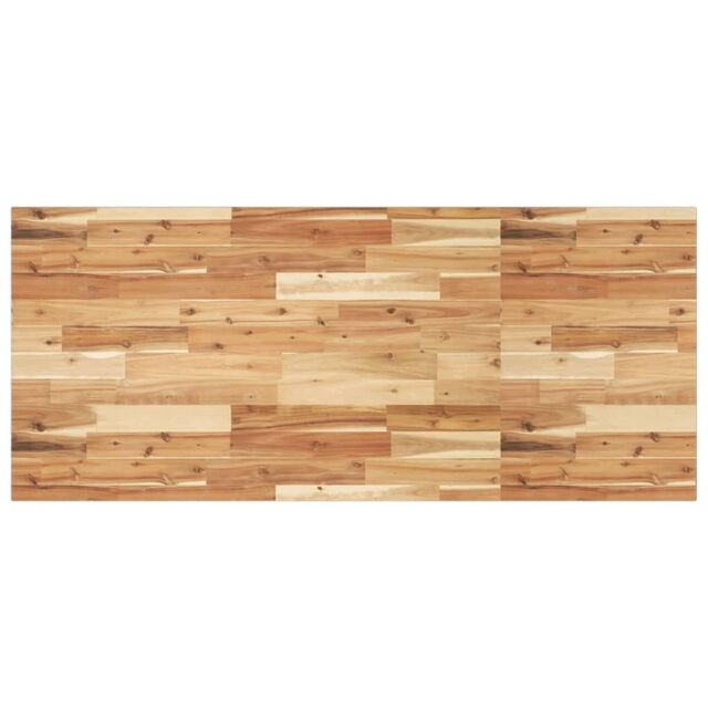 Berkfield Home Desk Top Oil Finished 120x60x2 cm Solid Wood Acacia in Brown - Size: 120 x 60 x 2 cm - image 1