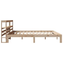 Berkfield Home Bed Frame with Headboard without Mattress 200x200 cm in Brown - thumbnail 5