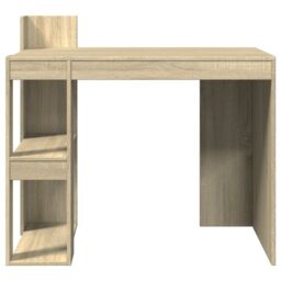 Berkfield Home Office Desk Sonoma Oak 103.5x56.5x94 cm Engineered Wood in Brown - thumbnail 4