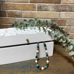KDMD Vintage Deco - Multi Purpose Box - 22x12x10cm - White Diamonds - Size: 22 x 12 x 10 cm - thumbnail 3