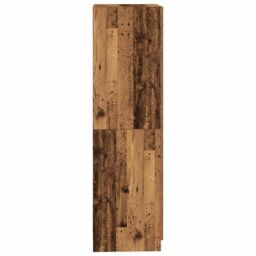Berkfield Home Wardrobe Old Wood 90x52x200 cm Engineered Wood in Brown - Size: 90 x 52 x 200 cm - thumbnail 5