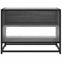 Berkfield Home TV Cabinet Grey Sonoma 61x40x46 cm Engineered Wood & Metal - Size: 61 x 40 x 46 cm - thumbnail 4