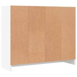 Berkfield Home Sideboard White 91x28x75 cm Engineered Wood - Size: 91 x 28 x 75 cm - thumbnail 8