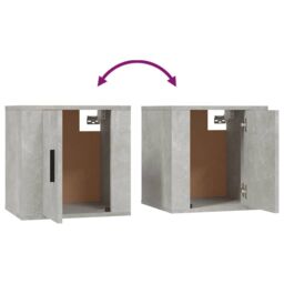 Berkfield Home Wall Mounted TV Cabinet Concrete Grey 40x34, 5x40 cm - thumbnail 8