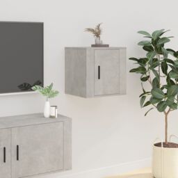 Berkfield Home Wall Mounted TV Cabinet Concrete Grey 40x34, 5x40 cm