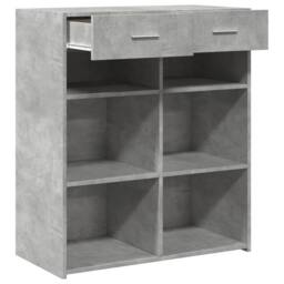 Berkfield Home Sideboard Concrete Grey 80x42.5x93 cm Engineered Wood - thumbnail 7