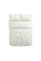 V & A 'Garden Of Love' Cotton Duvet Cover Set in Green - Size: Double - thumbnail 3