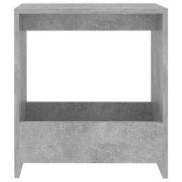 Berkfield Home Side Table Concrete Grey 50x26x50 cm Engineered Wood - Size: 50 x 26 x 50 cm - thumbnail 4