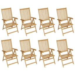 Berkfield Home Beautiful 9 Piece Garden Dining Set Solid Teak Wood in Brown - thumbnail 5