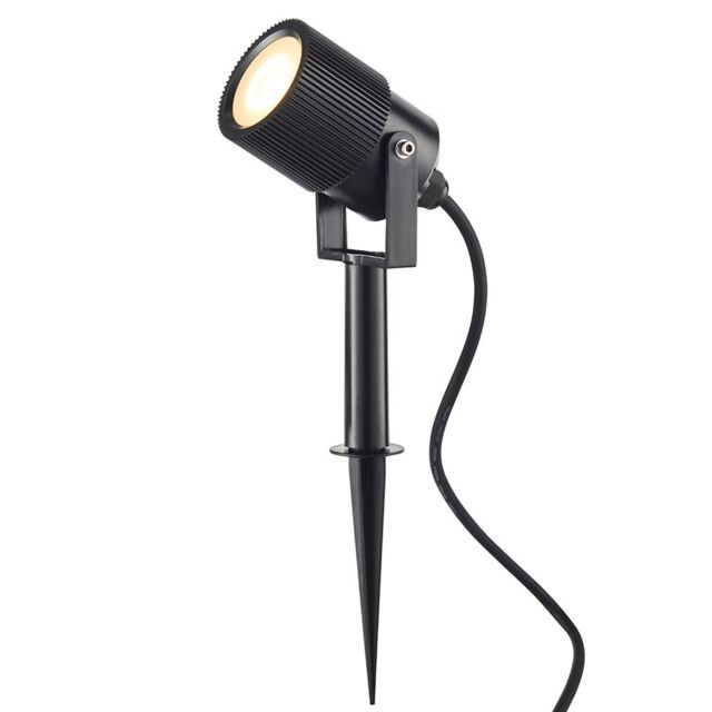 Netlighting Triton Outdoor Floor Spike Frosted & Black IP65 - image 1