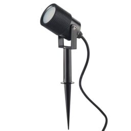 Netlighting Triton Outdoor Floor Spike Frosted & Black IP65 - thumbnail 2
