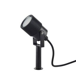 Netlighting Triton Outdoor Floor Spike Frosted & Black IP65 - thumbnail 3