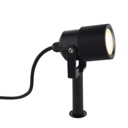Netlighting Triton Outdoor Floor Spike Frosted & Black IP65 - thumbnail 5