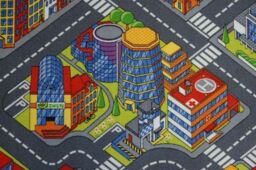 RugsX Streets Big Rug in Grey - Size: 200 cm x 450 cm - thumbnail 5