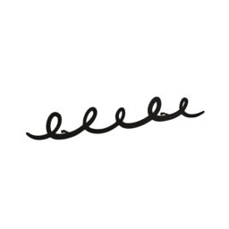 Decortie 'Sing' Black Metal Minimalist Single Wall Hook Stainless Steel - Size: 1 Pack - thumbnail 2