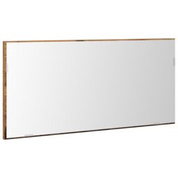 Berkfield Home Bathroom Mirror Cabinet with LED Light Old Wood 80x37 cm in Brown - thumbnail 2