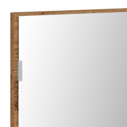 Berkfield Home Bathroom Mirror Cabinet with LED Light Old Wood 80x37 cm in Brown - thumbnail 7
