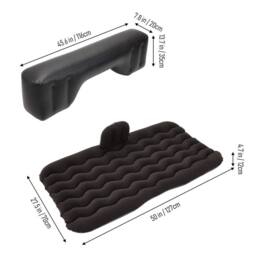 SPETLEK Black Conversion Inflatable Car Mattress Back Seat Bed - thumbnail 2