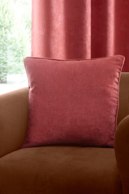 Fusion 'Strata' Luxe Velvet Filled Cushion in Terracotta - Size: 43 cm x 43 cm - image 1