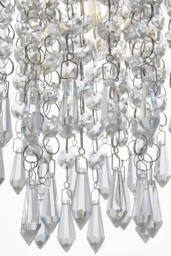 Modern Crystal Mount Ceiling Light in Silver - thumbnail 5