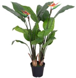 Leaf 120cm (4ft) Artificial Bird of Paradise Plant (Strelitzia) - Extra Large in Green - thumbnail 1