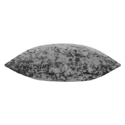 Paoletti Verona Crushed Velvet Sqaure Polyester Filled Cushion in Grey - Size: 55 cm x 55 cm - thumbnail 2
