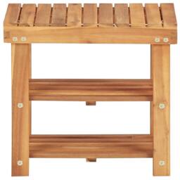 Berkfield Home Shoe Rack 50x32x45 cm Solid Acacia Wood in Brown - Size: 50 x 32 x 45 cm - thumbnail 2