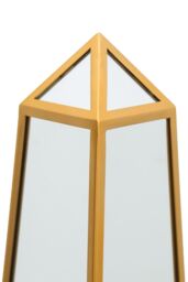 MirrorOutlet Gold Metal Edged Mirrored Garden Ornament (100CM X 20CM X 20CM) - Size: 1 Pack - thumbnail 4