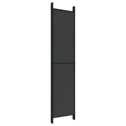Berkfield Home 5-Panel Room Divider Black 250x220 cm Fabric - thumbnail 6