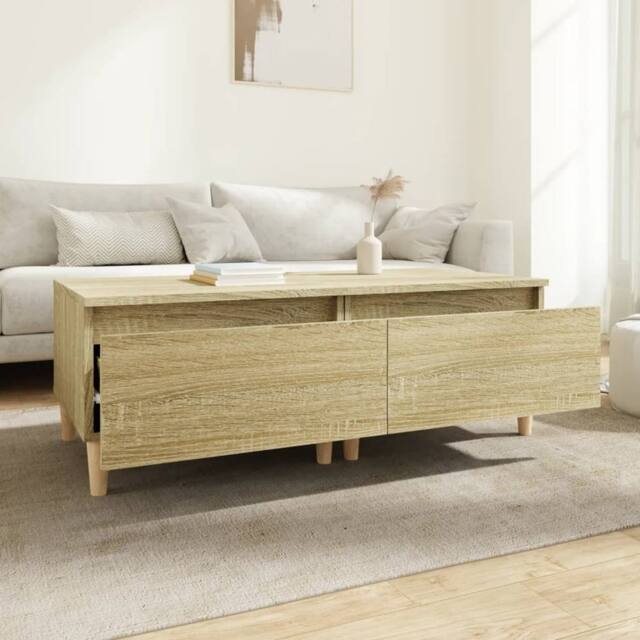 Berkfield Home Side Tables 2 pcs Sonoma Oak 50x46x35 cm Engineered Wood in Light Brown - Size: 50 x 46 x 35 cm - image 1