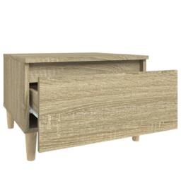 Berkfield Home Side Tables 2 pcs Sonoma Oak 50x46x35 cm Engineered Wood in Light Brown - Size: 50 x 46 x 35 cm - thumbnail 9