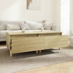 Berkfield Home Side Tables 2 pcs Sonoma Oak 50x46x35 cm Engineered Wood in Light Brown - Size: 50 x 46 x 35 cm - thumbnail 1