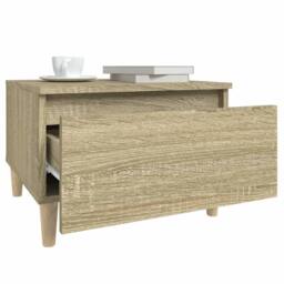 Berkfield Home Side Tables 2 pcs Sonoma Oak 50x46x35 cm Engineered Wood in Light Brown - Size: 50 x 46 x 35 cm - thumbnail 6