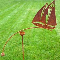 Poppyforge Sailing Boat Wind Rocker Single BM/RtR - Steel - L66 x W54 x H148.5 cm in Brown - thumbnail 2
