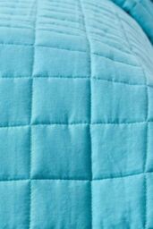 Homescapes Cotton Quilted Reversible Bedspread in Teal - Size: King - thumbnail 5