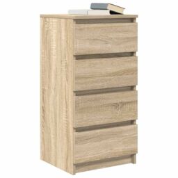 Berkfield Home Sideboard Sonoma Oak 37.5x35x76 cm Engineered Wood in Brown - thumbnail 4