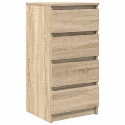 Berkfield Home Sideboard Sonoma Oak 37.5x35x76 cm Engineered Wood in Brown - thumbnail 2