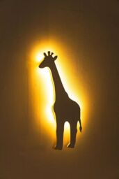 Marco Paul Set of Three Animal Elephant, Rhino & Giraffe Night Lights Wall Mounted LED Lamp in White - thumbnail 3