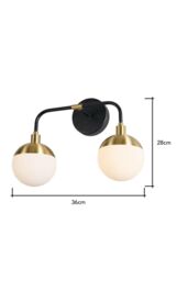 BHS Lighting Sadie Bathroom Wall Light in Metallics - thumbnail 5