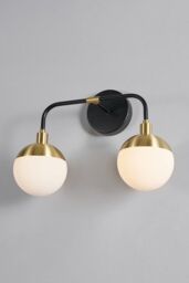 BHS Lighting Sadie Bathroom Wall Light in Metallics