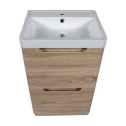 Bathroom Kingdom Monza Oak Basin Drawer Vanity 500mm - thumbnail 4