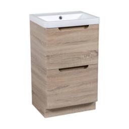 Bathroom Kingdom Monza Oak Basin Drawer Vanity 500mm - thumbnail 1