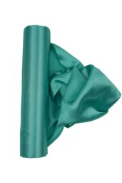 Neel Blue 20cm x 29cm Solid Satin Roll Large Fabric for Chair Sash Wedding Bouquet Décor Drapery in Dark Green - Size: 20 cm x 29 cm - thumbnail 1