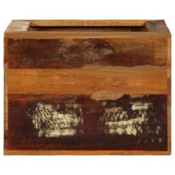 Berkfield Home Stool 40x30x40 cm Solid Reclaimed Wood in Brown - Size: 40 x 30 x 40 cm - thumbnail 4