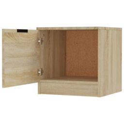 Berkfield Home Bedside Cabinets 2 pcs Sonoma Oak 40x39x40 cm in Brown - Size: 40 x 39 x 40 cm - thumbnail 6