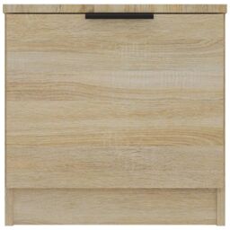 Berkfield Home Bedside Cabinets 2 pcs Sonoma Oak 40x39x40 cm in Brown - Size: 40 x 39 x 40 cm - thumbnail 4