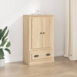 Berkfield Home Highboard Sonoma Oak 60x35.5x103.5 cm Engineered Wood in Brown