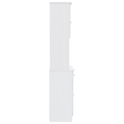 Berkfield Home Highboard ALTA White 77x35x165 cm Solid Wood Pine - Size: 77 x 35 x 165 cm - thumbnail 5